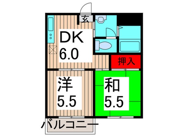 パルビスパ－クの物件間取画像